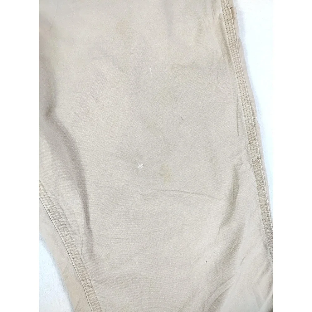 Carhartt Pants Mens 38 Khaki‎ Dungaree Fit Carpenter Workwear Utility
